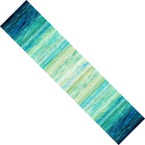Vitamin Sea - Ombre- Gradient - ombre stripes from deep blue to pale green