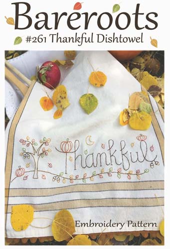 Bareroots - Thankful Dishtowel #261 Pattern Only
