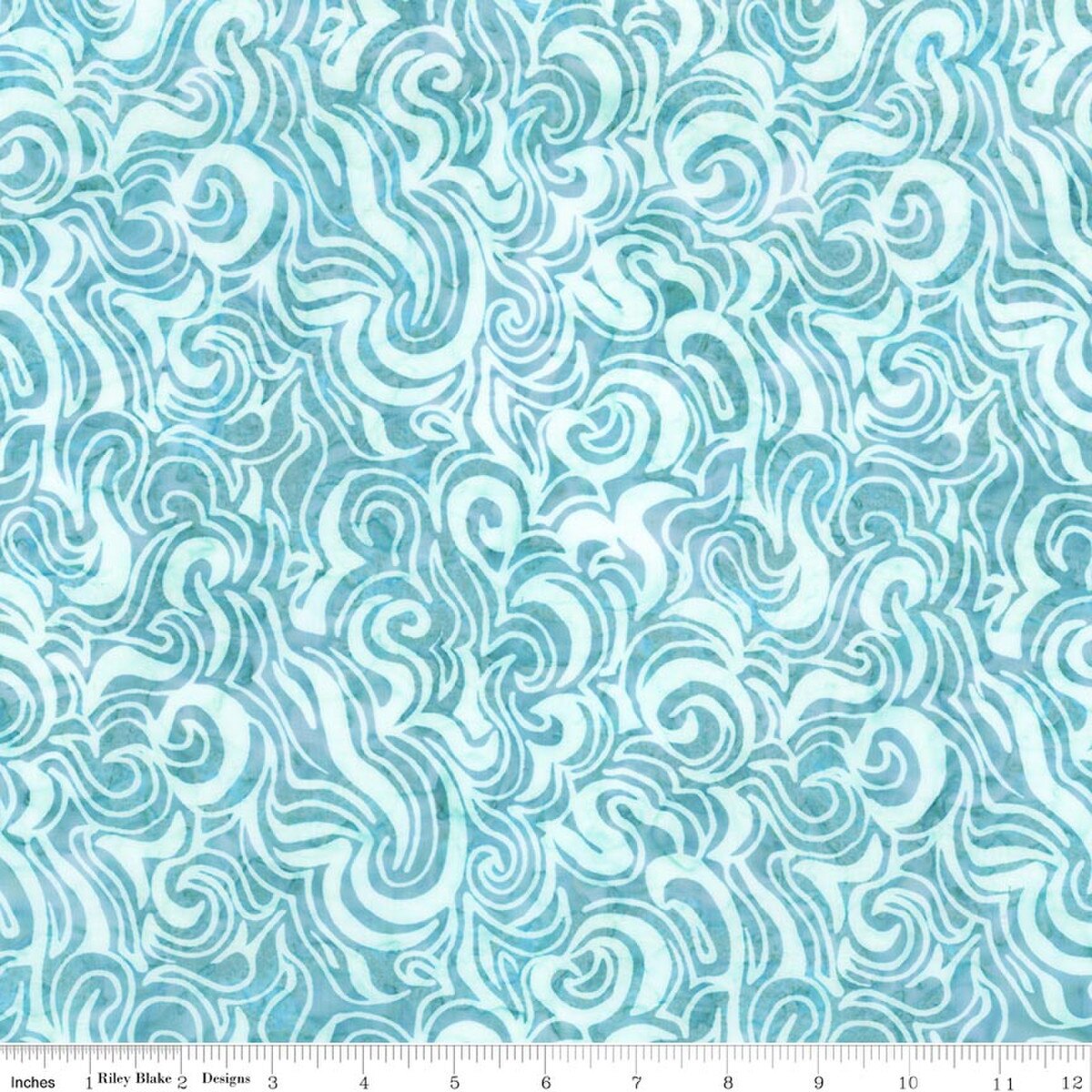 Expressions Batiks Sunken Treasure - Waves - Tidepool