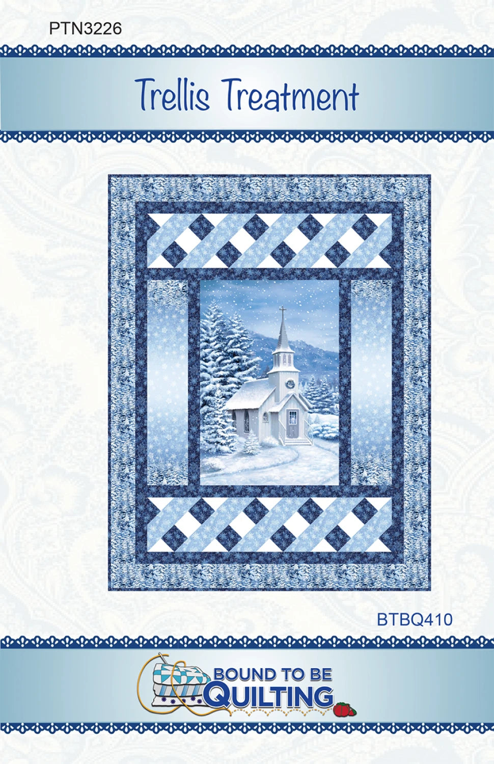 Trellis Treatment Pattern by Bound to be Quilting