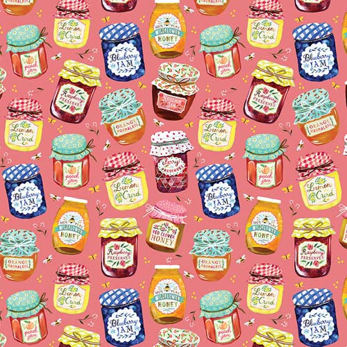 A Prairie Heart - Jam Jars - Peach - varied flavors of jam on peach