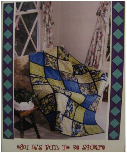 It's fun to be square by Butterfly Express Quilting - Quilt as you go 45x63