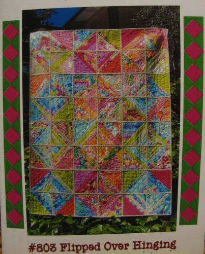 Flipped over Hinging by Butterfly Express Quilting - Quilt as you go 54 x 72