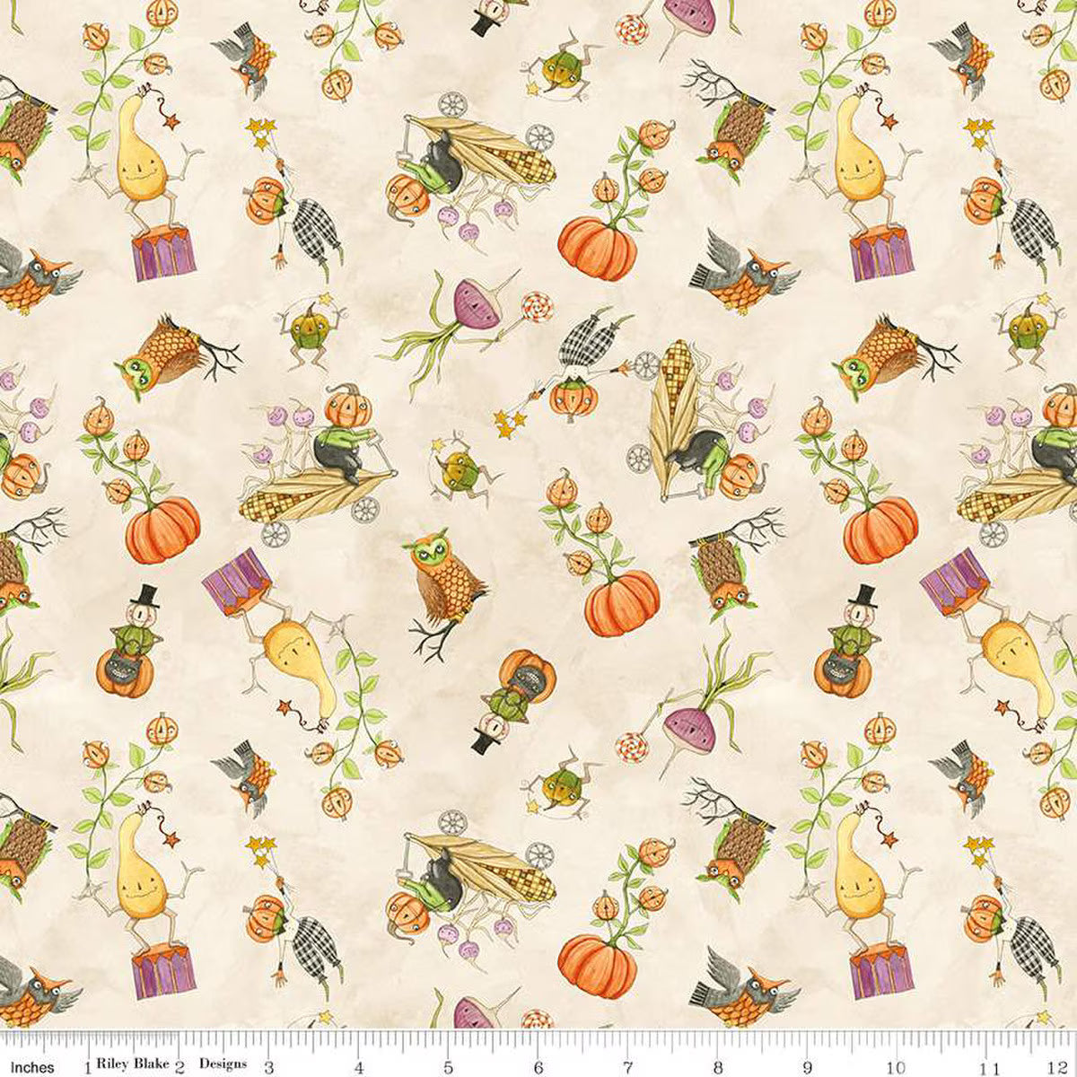 Ghoul Friends - Gourds Toss - Cream by Teresa Kogut