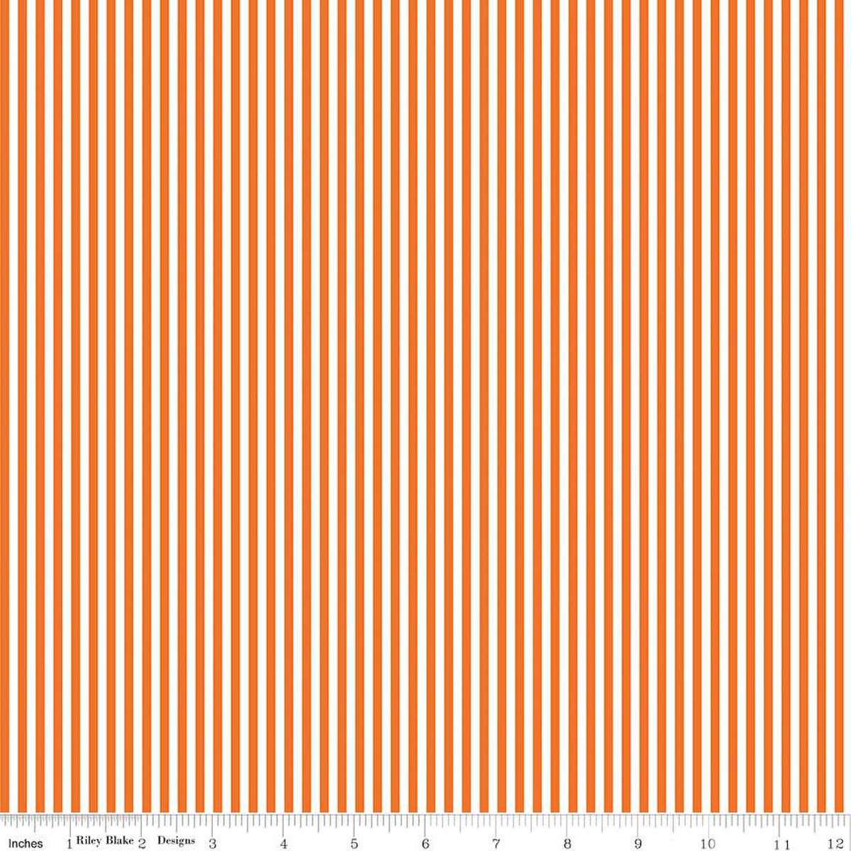 Stripe - 1/8 Inch - Orange & White - orange and white stripes