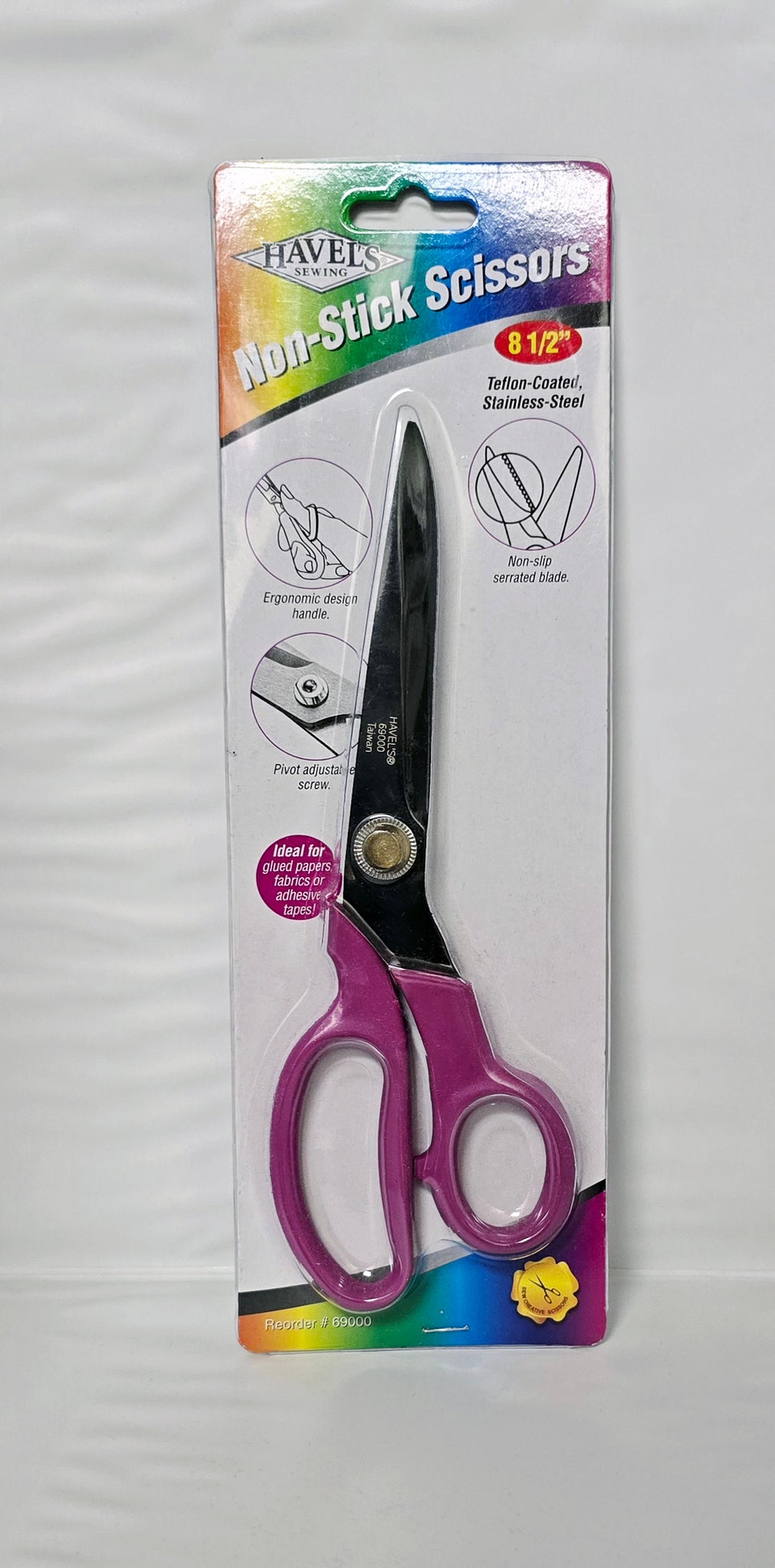 Teflon-Coated Stainless Steel 8.5 inch Scissors - Havel Sewing