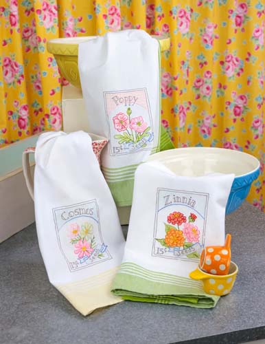 Summer Garden Dish Towels - Crabapple Hill Studio