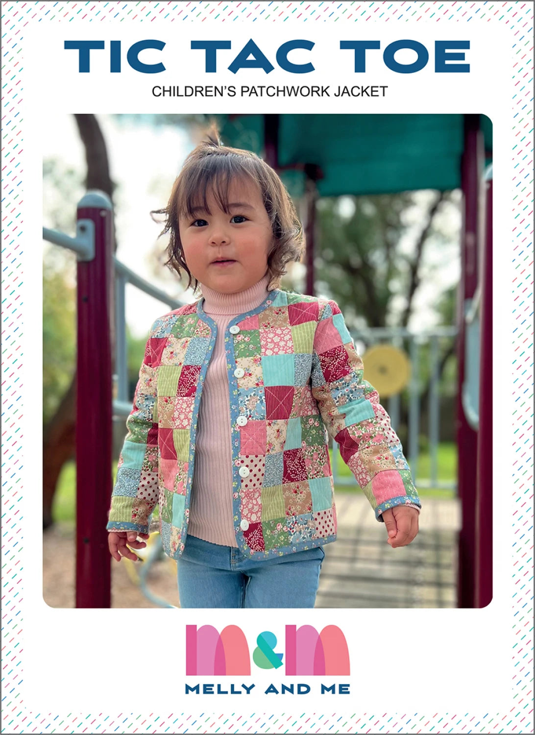 TIC TAC TOE Children's Patchwork Jacket - Melly & Me