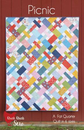 Picnic - A fat quarter quilt in 6 sizes - Cluck Cluck Sew - CCS199