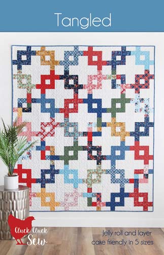 Tangled - jelly roll & layer cake - quilt in five sizes - Cluck Cluck Sew CCS206
