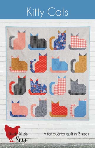 Kitty Cats - multi-sized quilt - Cluck Cluck Sew CCS212