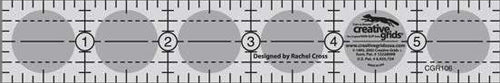 Creative Grids non-slip ruler - 1 x 6" ruler #CGR-106