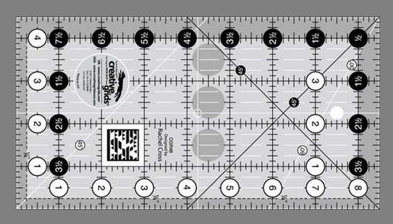Creative Grids non-slip ruler - 4.5 " x 8.5" CGR48