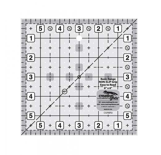Creative Grids Basic Range 6 inch square ruler CGRBR2