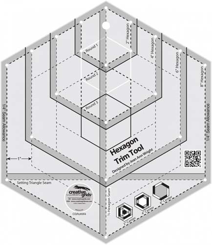 Creative Grids non-slip Hexagon Trim Tool - CGRJAW4