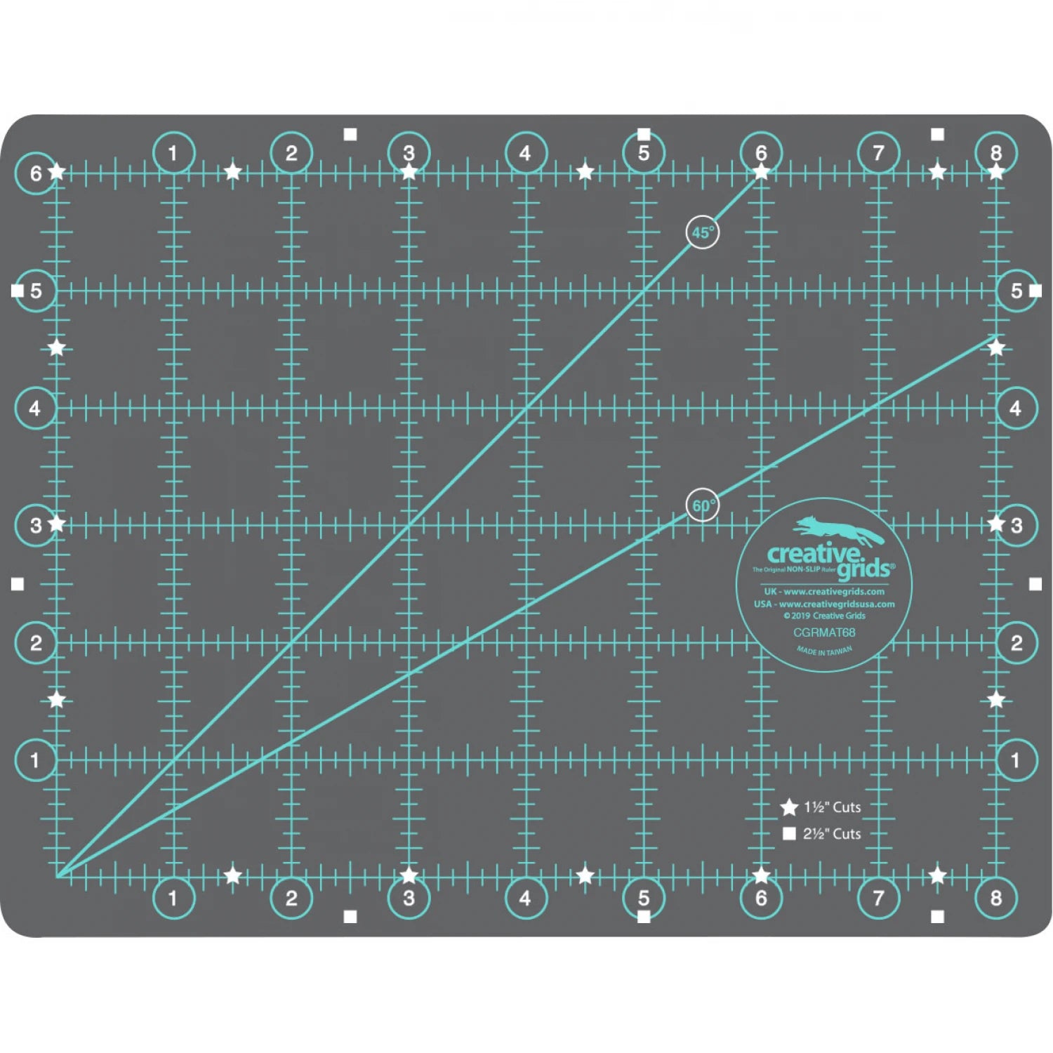 Creative Grids Cutting Mat-6 x 8-Double-Sided