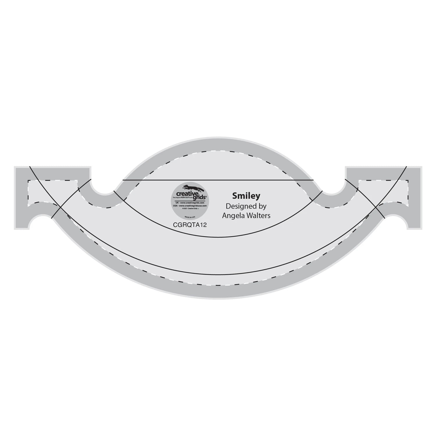 Creative Grids Machine Quilting Tool - Smiley by Angela Walters