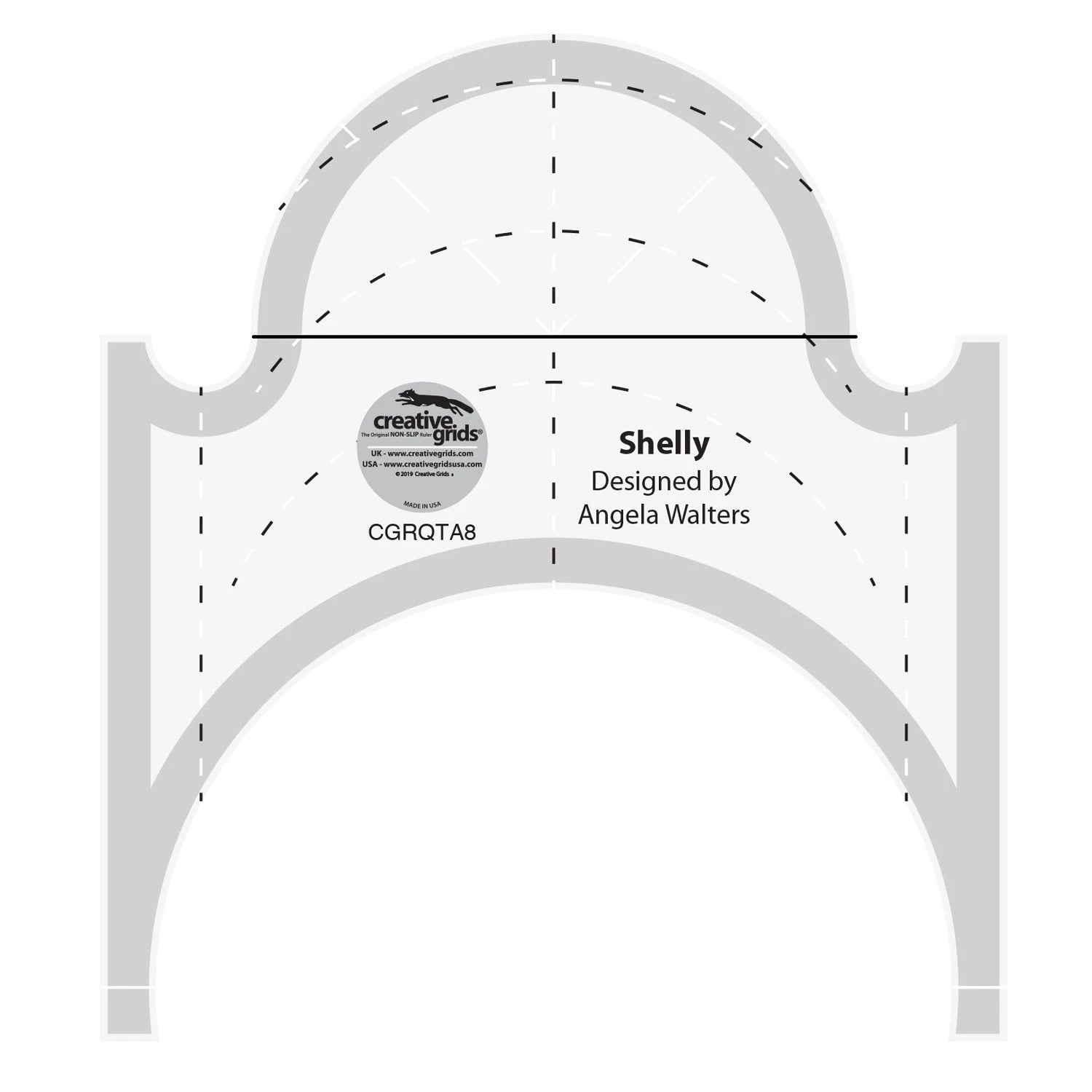 Creative Grids -  Shelly - Non-Slip Machine Quilting Tool-by Angela Walters