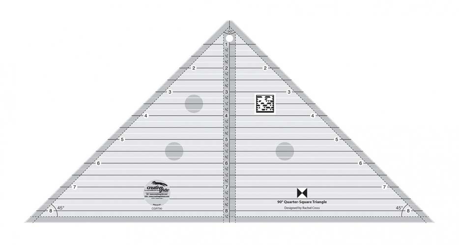 Creative Grids 90 Degree Quarter-Square Triangle - CGRT90