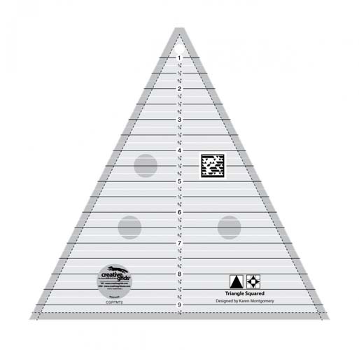 Creative Grids non-slip ruler - Triangle Squared - CGRTMT2