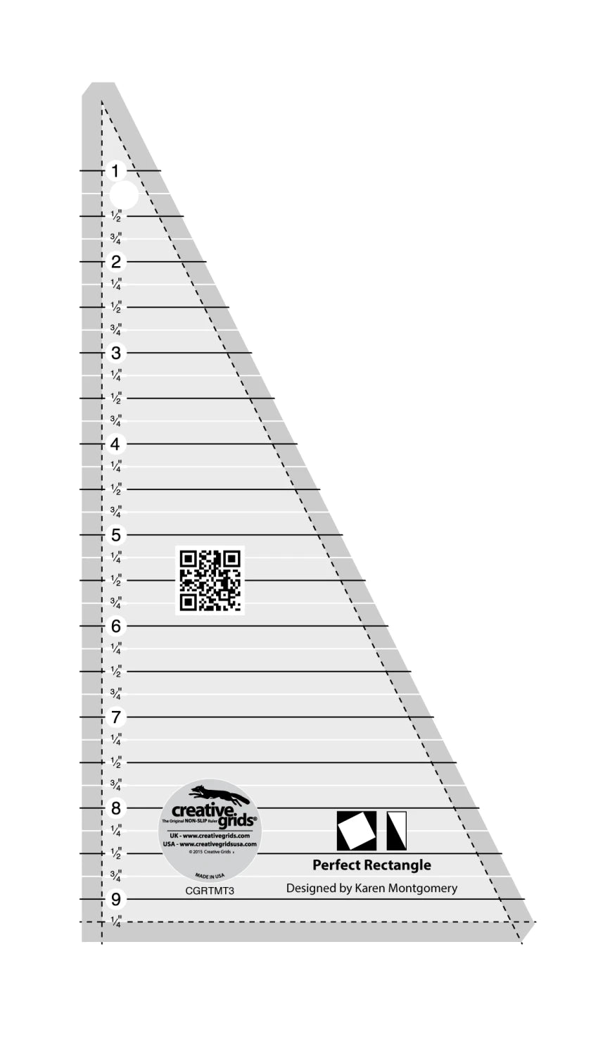 Creative Grids non-slip ruler - Perfect Rectangle Ruler - CGRTMT3