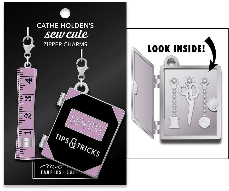 Cathe Holden's sew cute zipper charms - Tape measure & book - CH193