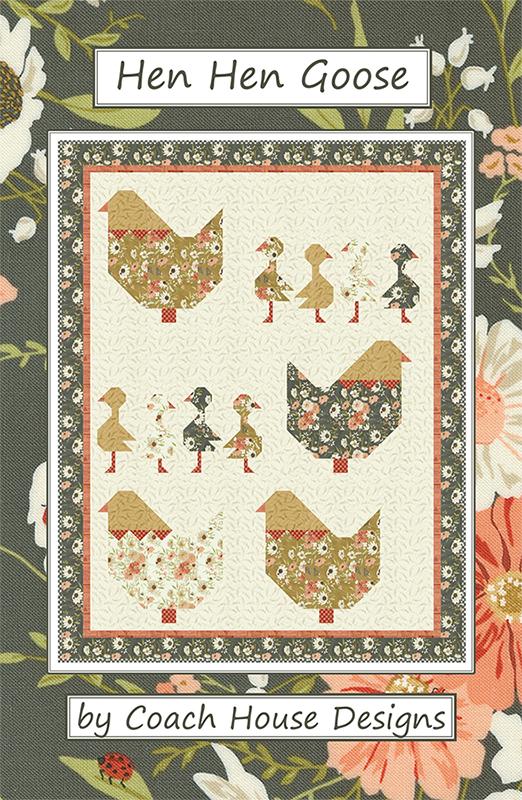 Hen Hen Goose pattern - 56x72 qulit - Coach House Designs