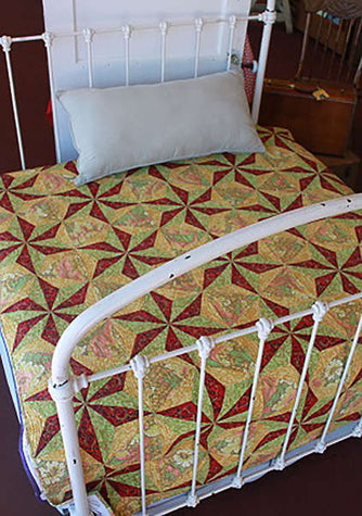 Cut Loose Press - Spinning Stars - 58 x 74 uses 60 degree triangle