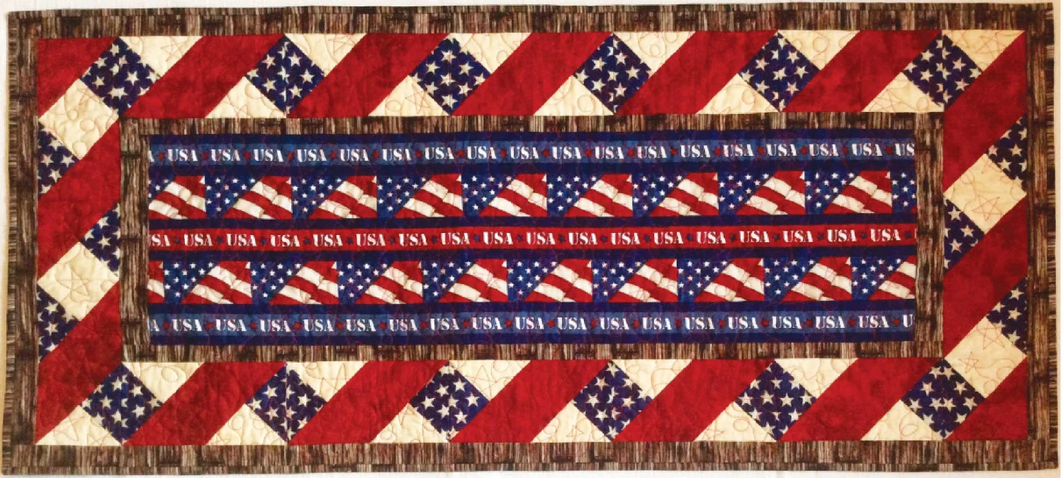 Cut Loose Press - American Honor Table Runner 20.75 x 47