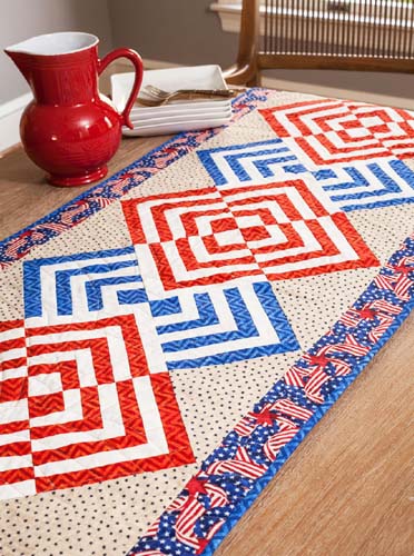 Cut Loose Press - Glory in the Cabin Table Runner