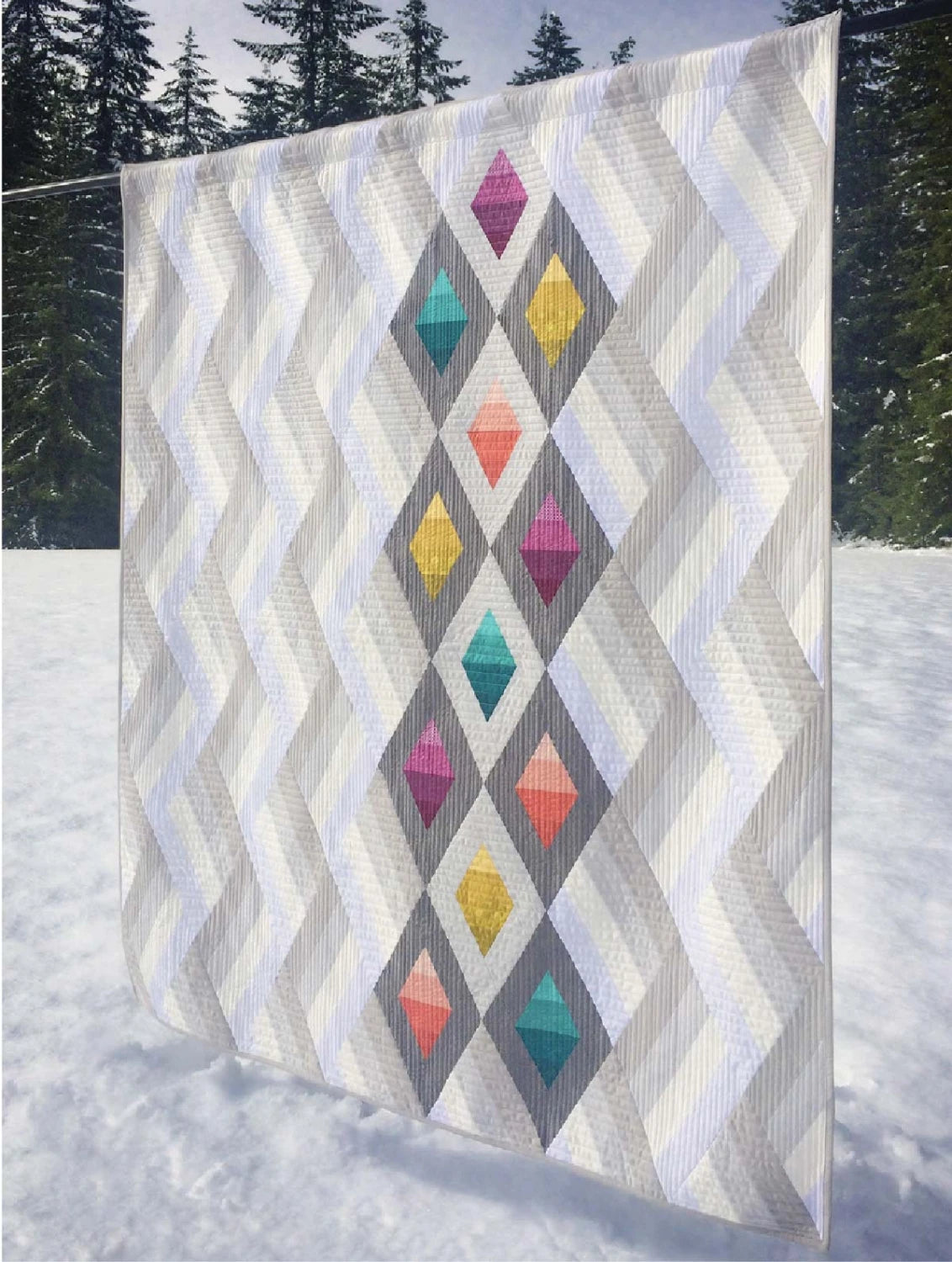 Woven Jewelbox - Uses Creative Grids 60 degree ruler or diamond ruler from Cut