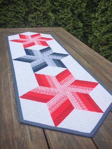 Cut Loose Press - Twirl-n-Spin Table Runner - Uses CG 60 degree diamond ruler
