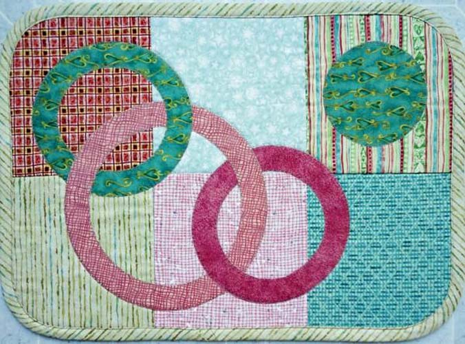 Cut Loose Press - Rings Placemat set - using creative grids circle saavy