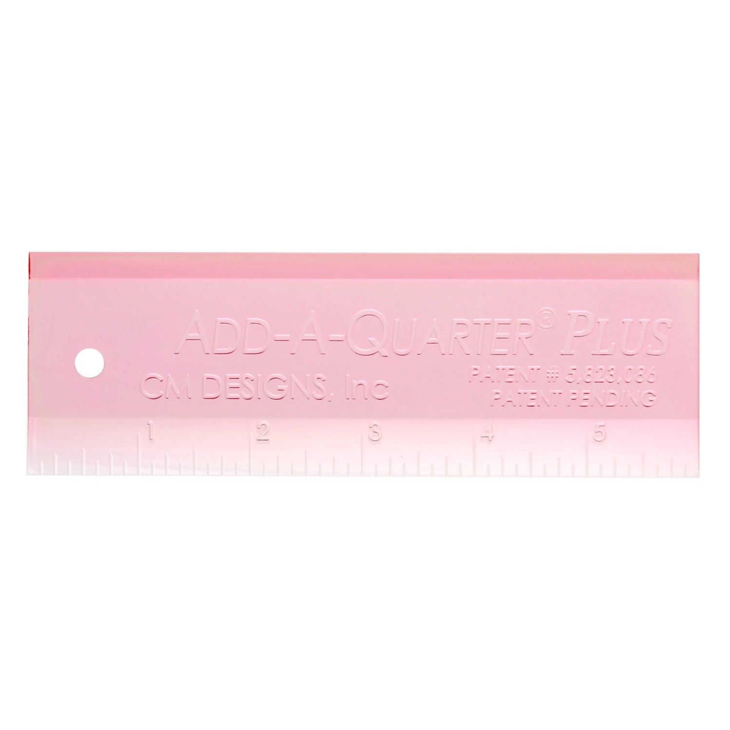 CM Designs add-a-quarter plus  6" ruler - Pink