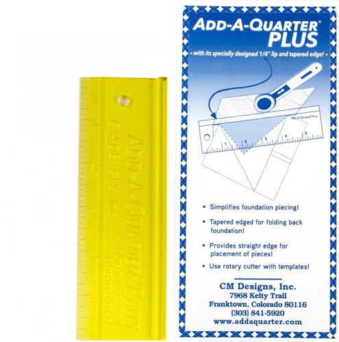CM Designs add-a-quarter plus 6" ruler
