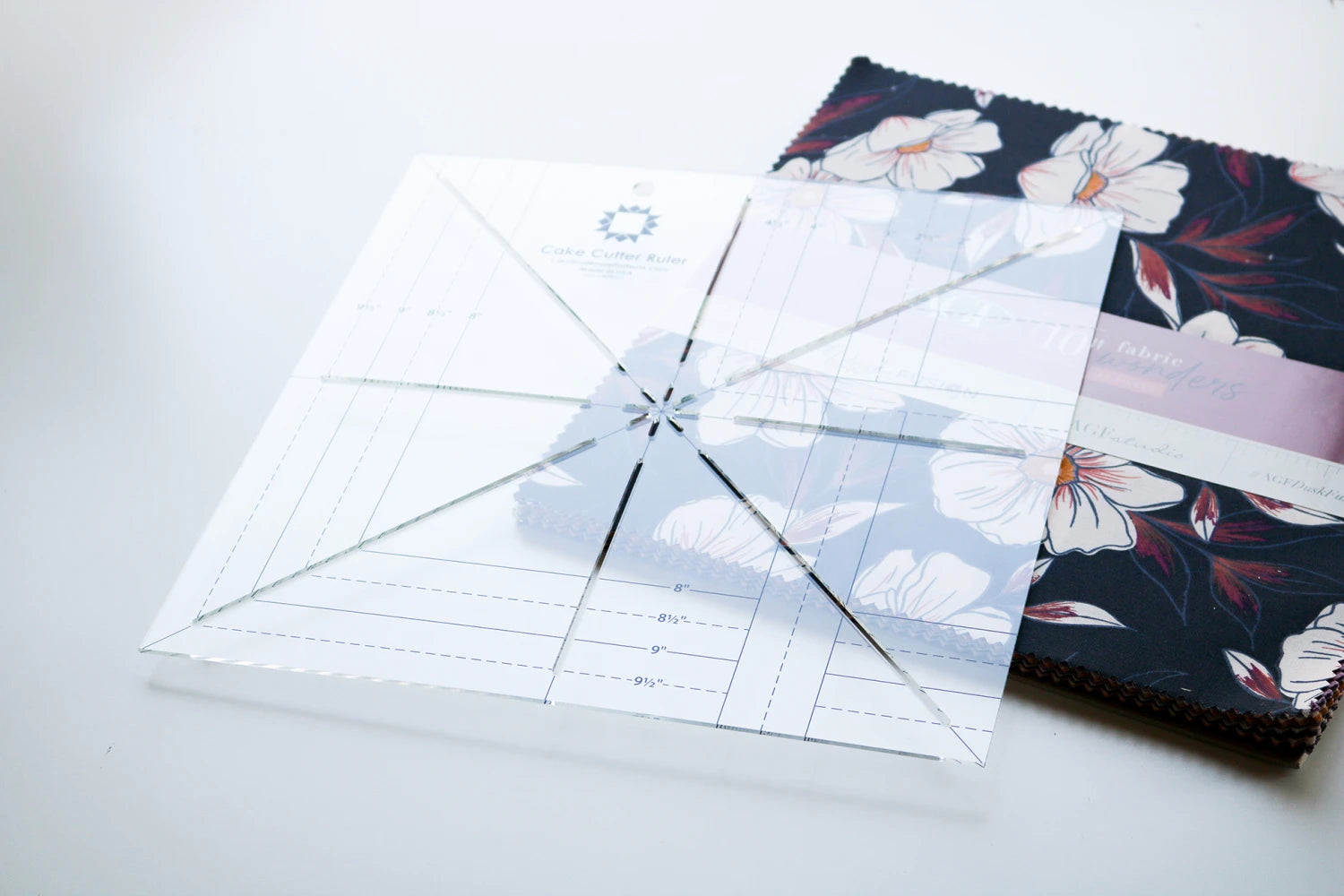 Cake Cutter Ruler  - use with 10 inch squares - by Carolina Moore