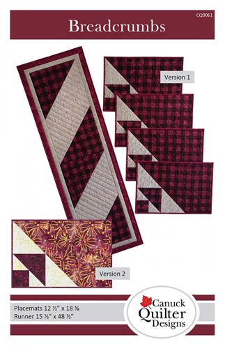 Breadcrumbs - runner and placemat pattern by Canuck Quilter Designs
