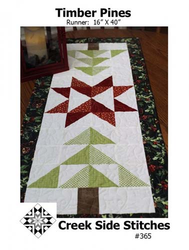 Timber Pines - 16 x 40 runner by Creek Side Stitches #365