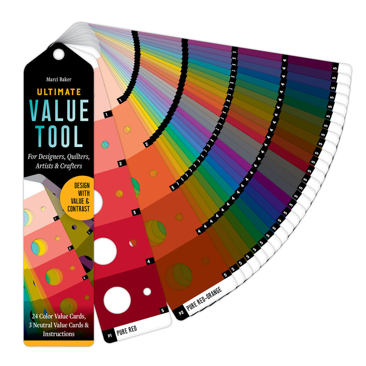 Marci Baker - Ultimate Value Tool - 24 color Value cards & 3 neutral cards