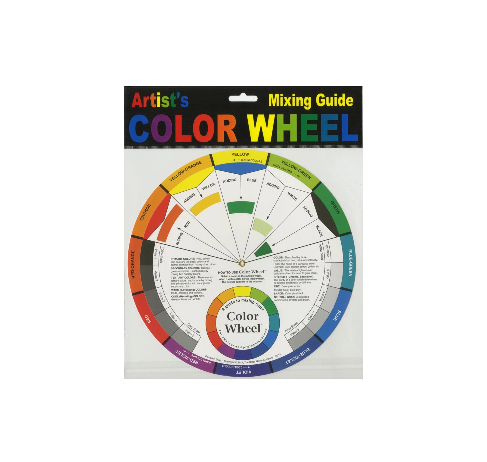 Color Wheel Mixing Guide - 9 1/4 in. diameter
