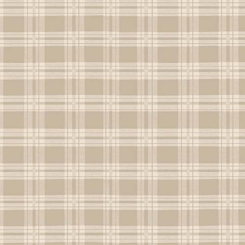 Better Not Pout - PlaidLight Taupe - tone on tone plaid