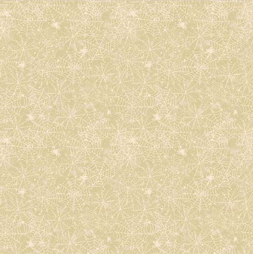 All Hallows Eve - Spider Web - Dark butter - spiders & webs on cream