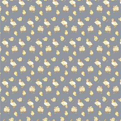 Farm Life - Chicks - Slate chicks & ducklings on blue gray