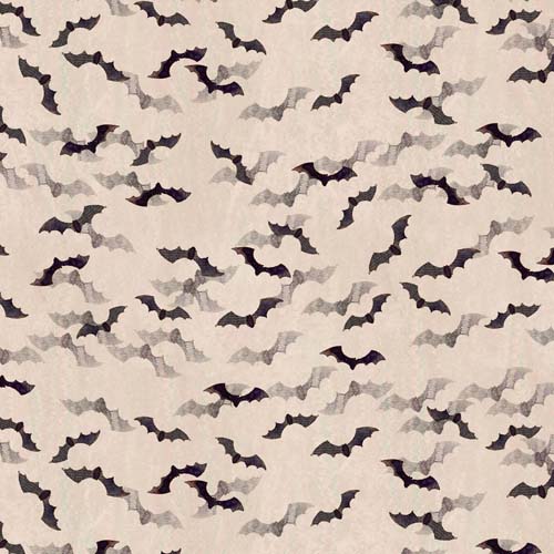 Faboolous - Bats - Pale Peach - flying bats on pale peach