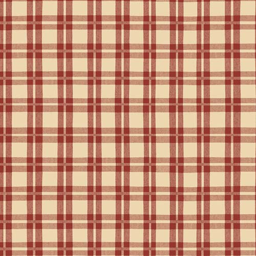 Christmas Tails - Plaid - Light Red