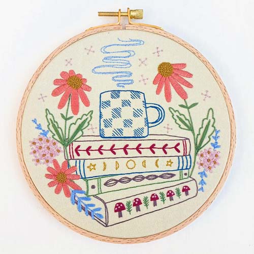 Embroidery Kit - Book Nook byCozyblue
