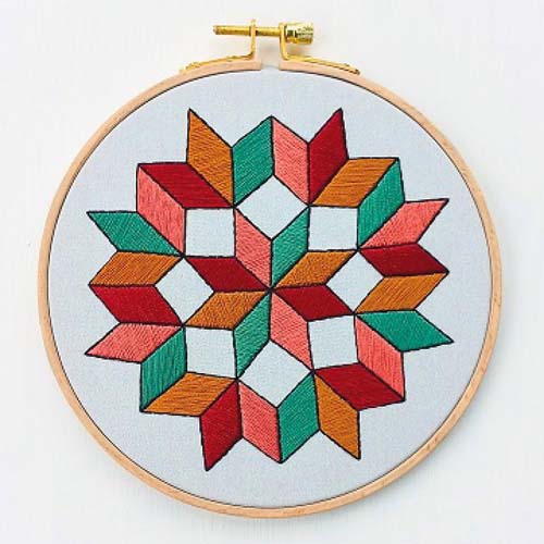Embroidery Kit - Quilted Wheel by Cozywheel