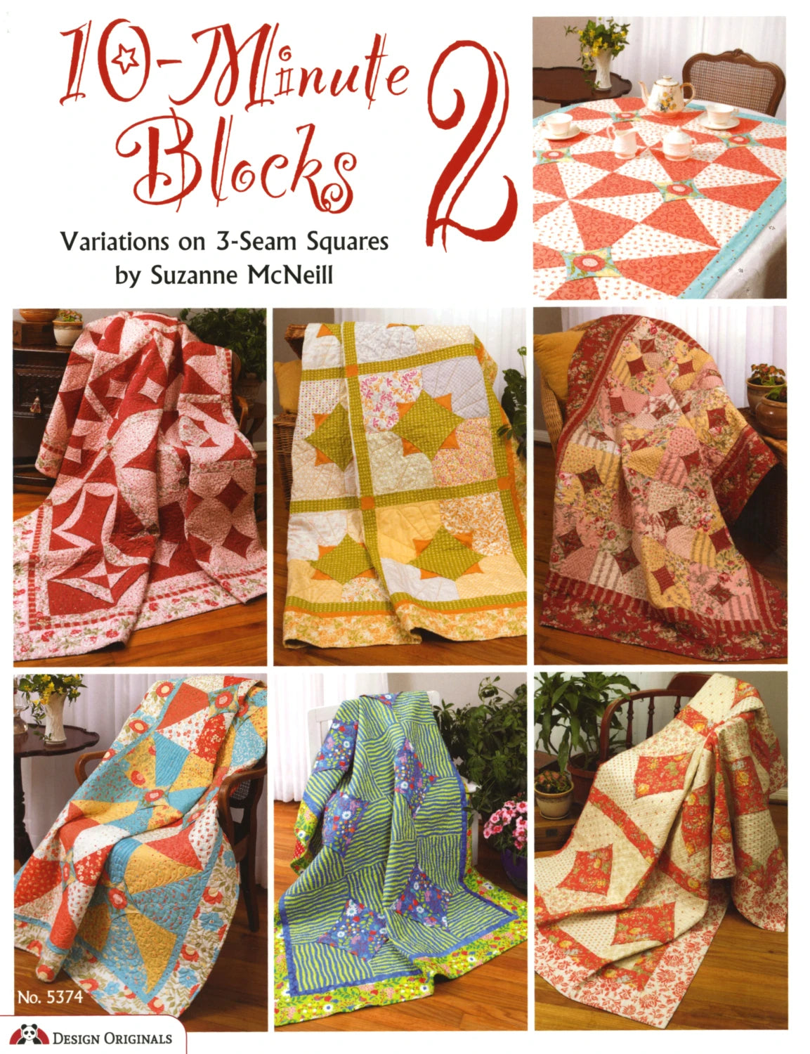 10 Minute Blocks 2 - variations on 3 seam squares - Suzanne McNeill