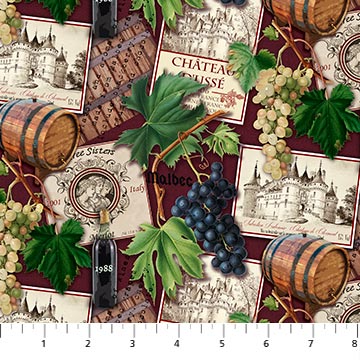 You had me at wine - Wine collage, burgundy multi