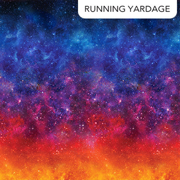 Space Odyssey - Space Ombre - orange, red, blue purple space ombre